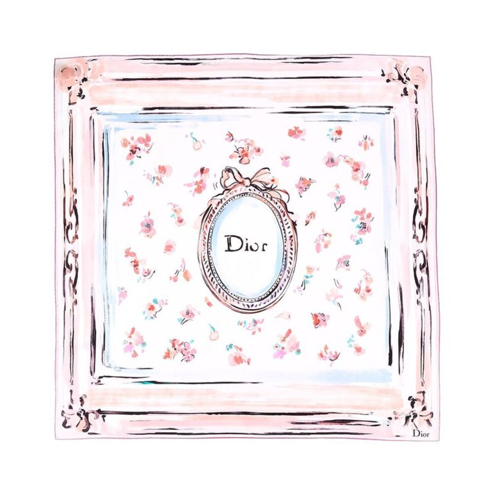 Dior Silk Scarf, Pink